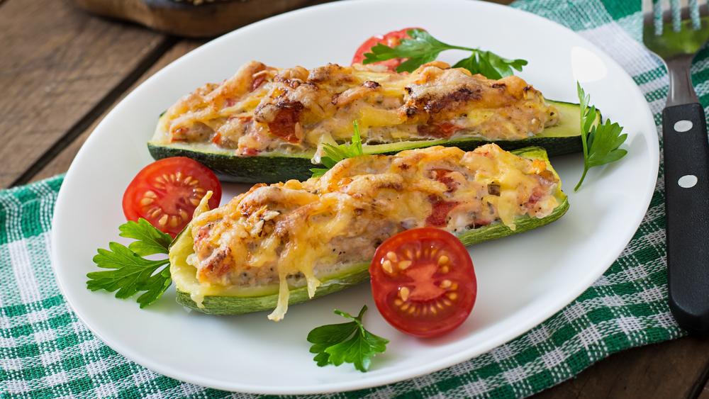 Chicken Stuffed Zucchini Atkins Low Carb Diet
